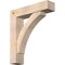 Ekena Millwork Thorton Block Smooth Bracket w/ Offset Brace, Douglas Fir, 7 1/2"W x 32"D x 36"H BKT0806X32X36THR05SDF - alternate 1